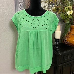 JW- Eyelet Boho Top
